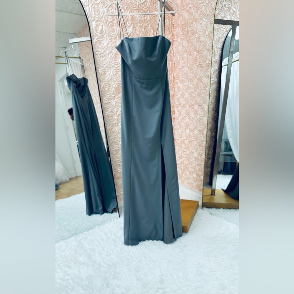 Amsale Charcoal Dress